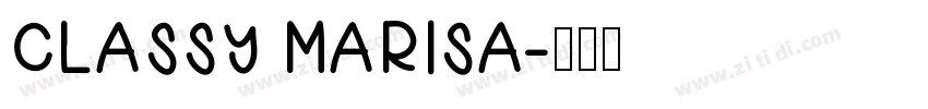 CLASSY MARISA字体转换